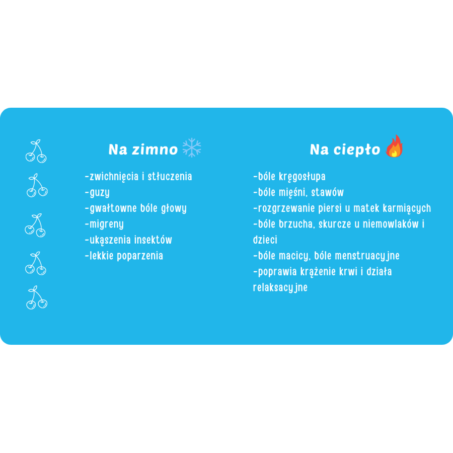 Termofor z pestkami wiśni 500g Przygoda / Bocioland