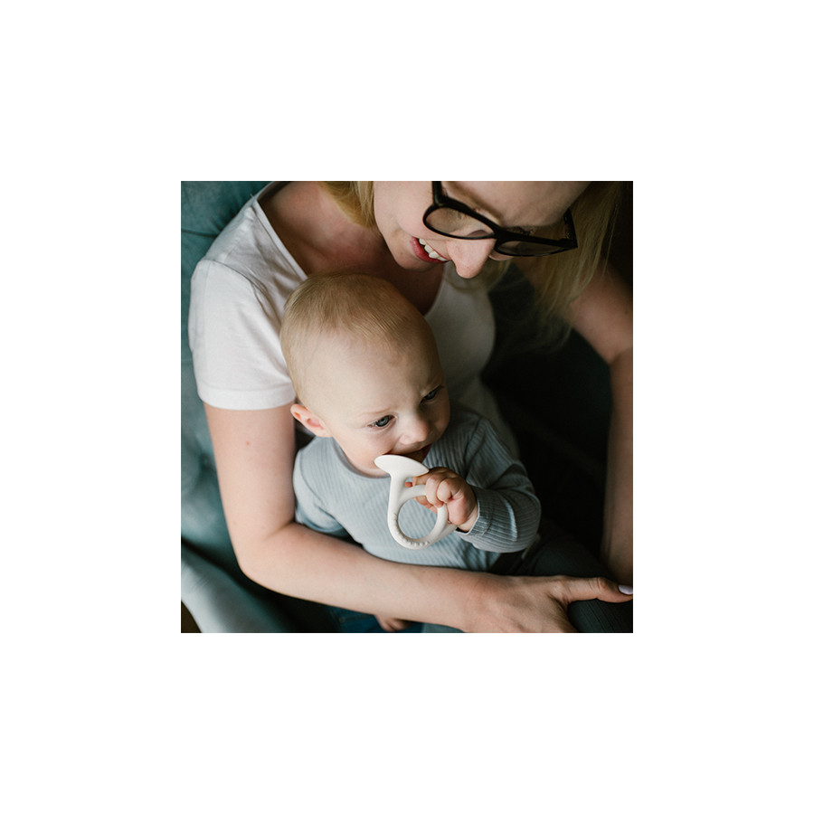 Gryzak silikonowy Ślimaczek niebieski / Babyono