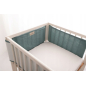 Ochraniacz do łóżeczka muślinowy 180x30 cm Zielony / Baby Matex Ochraniacz do łóżeczka muślinowy 180x30 cm Zielony / Baby Matex