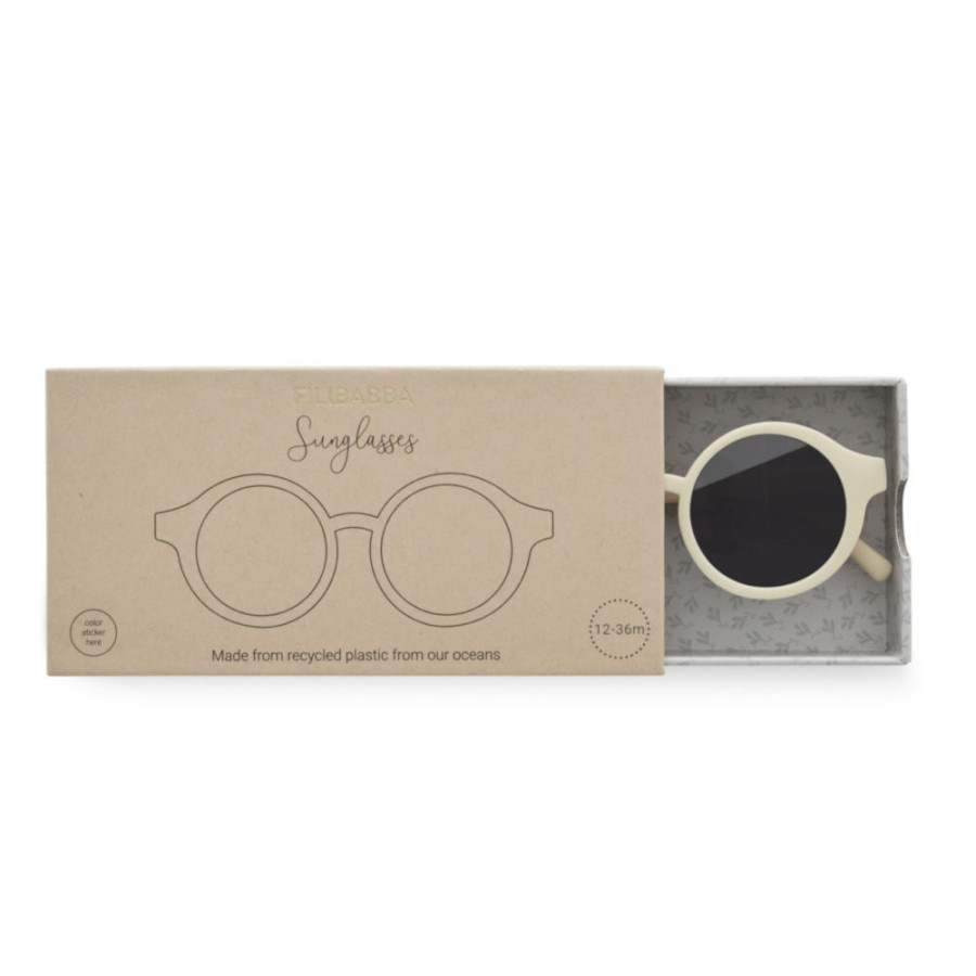 Dziecięce okulary przeciwsłoneczne (1-3) UV400 Pale banana / Filibabba