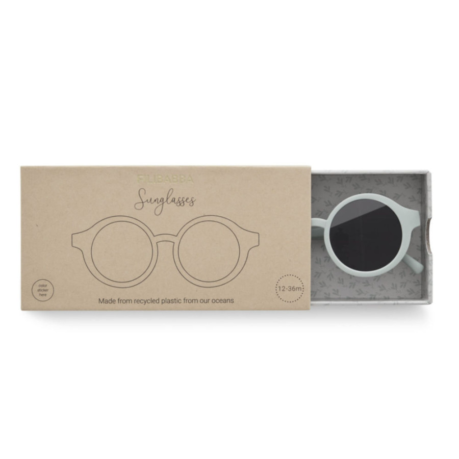 Dziecięce okulary przeciwsłoneczne (1-3) UV400 Tender green / Filibabba