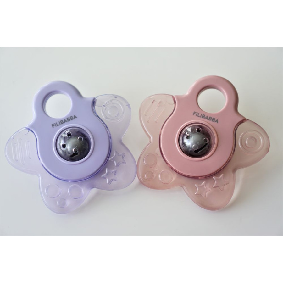Gryzak chłodzący Cooling Star 2 szt. Rose / Filibabba