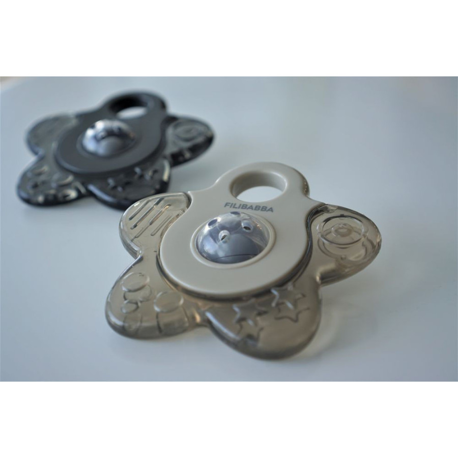 Gryzak chłodzący Cooling Star 2 szt. Grey / Filibabba
