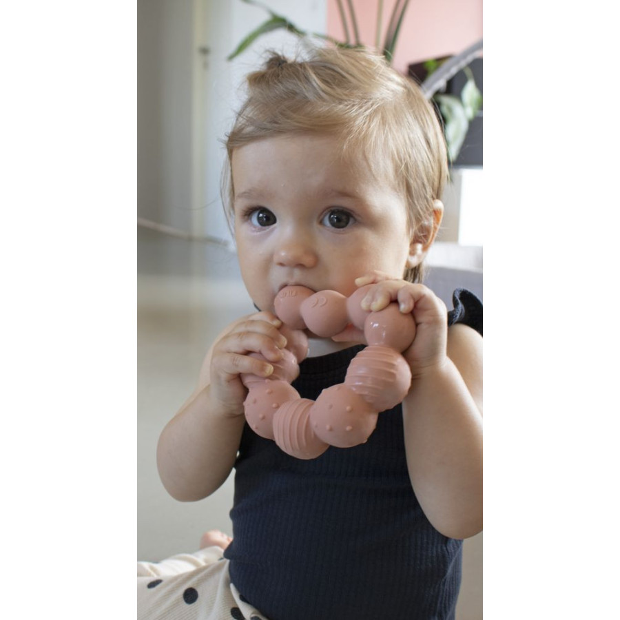 Gryzak sensoryczny gumowy Gąsienica Lilly / Filibabba