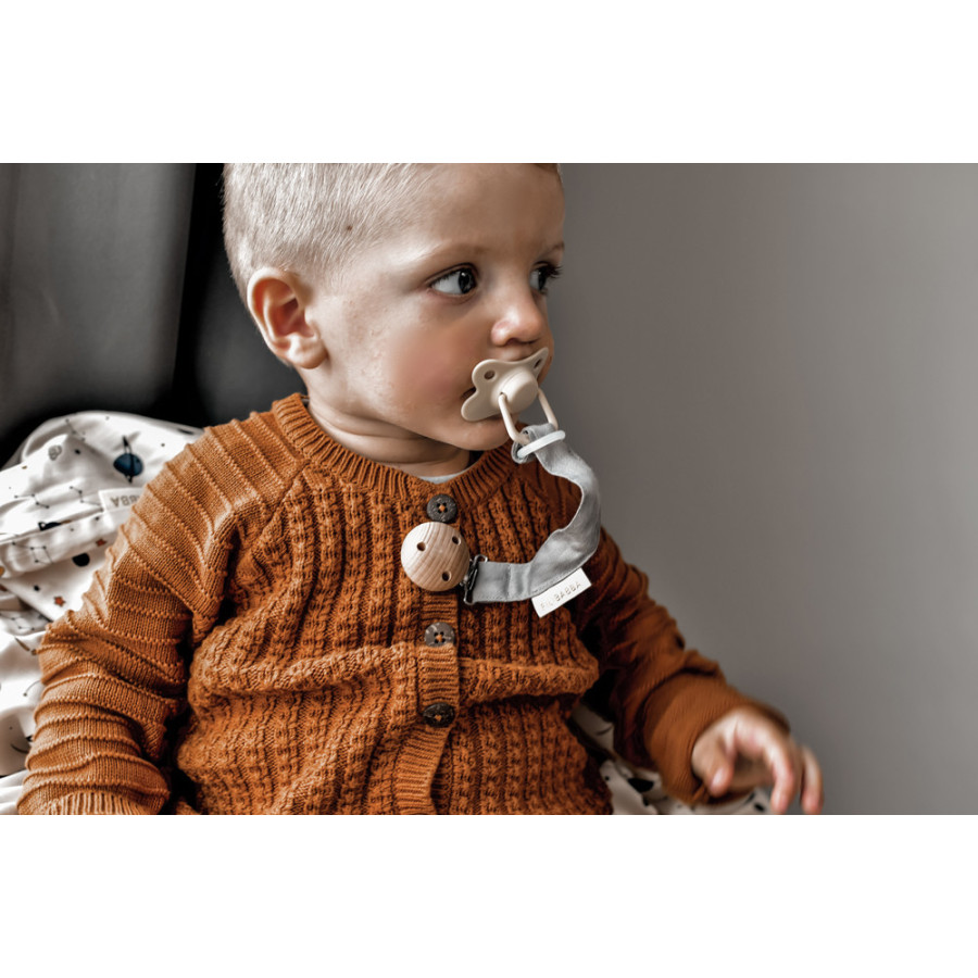 Zawieszka do smoczka Dark Grey / Filibabba