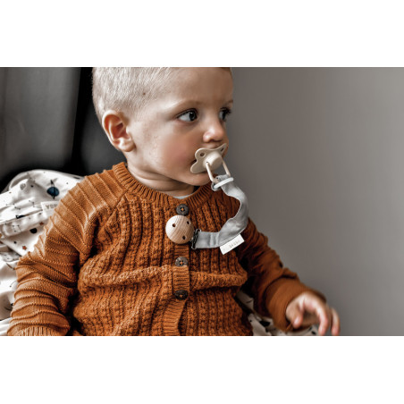 Zawieszka do smoczka Dark Grey / Filibabba