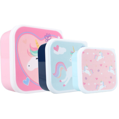 Śniadaniówka snack box 3w1 Pink Unicorn / Pret