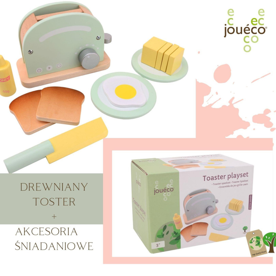 Toster + akcesoria śniadaniowe / Joueco