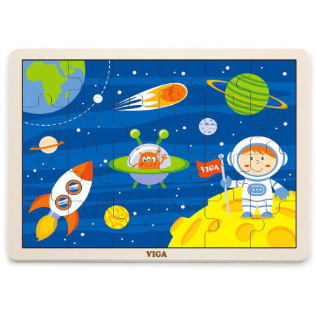 Drewniane puzzle Kosmos 24 el. / Viga