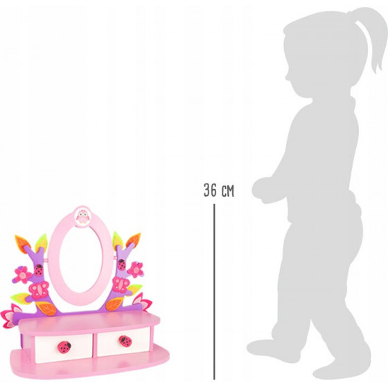 Różowa toaletka do makijażu dla dzieci / Small Foot Design