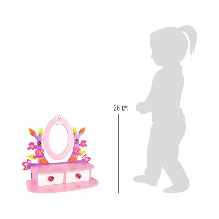 Różowa toaletka do makijażu dla dzieci / Small Foot Design