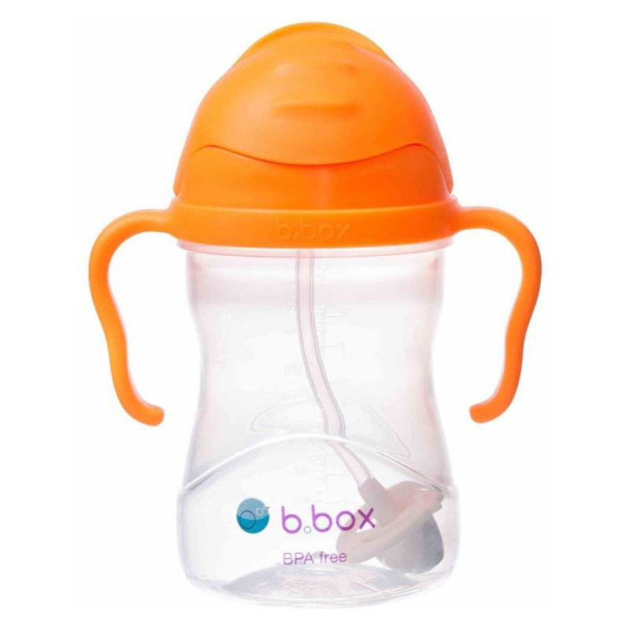 Bidon ze słomką 240 ml Pomarańczowy / B.box Bidon ze słomką 240 ml Pomarańczowy / B.box