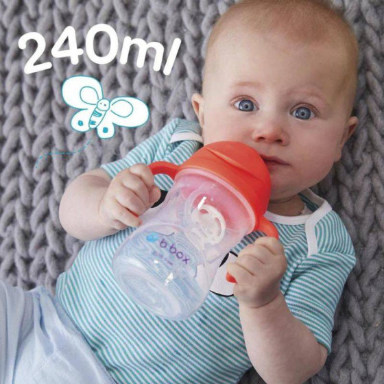 Bidon ze słomką 240 ml Ananasowy / B.box
