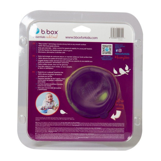 Silikonowa miseczka z przyssawką i łyżeczką Passion splash / B.box