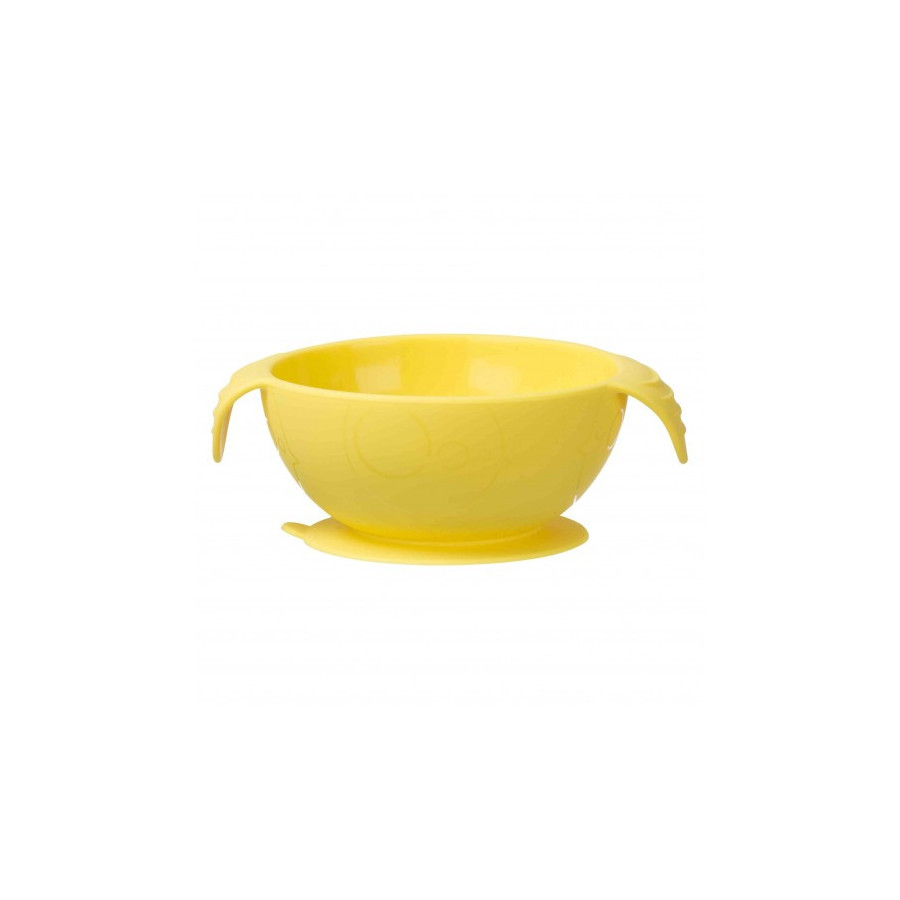 Silikonowa miseczka z przyssawką i łyżeczką Lemon sherbet / B.box