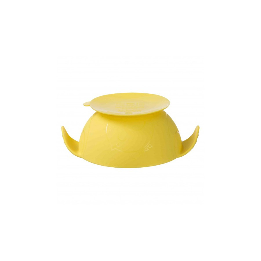 Silikonowa miseczka z przyssawką i łyżeczką Lemon sherbet / B.box