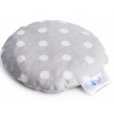 Termofor z pestkami wiśni 180g Grochy szare / Bocioland