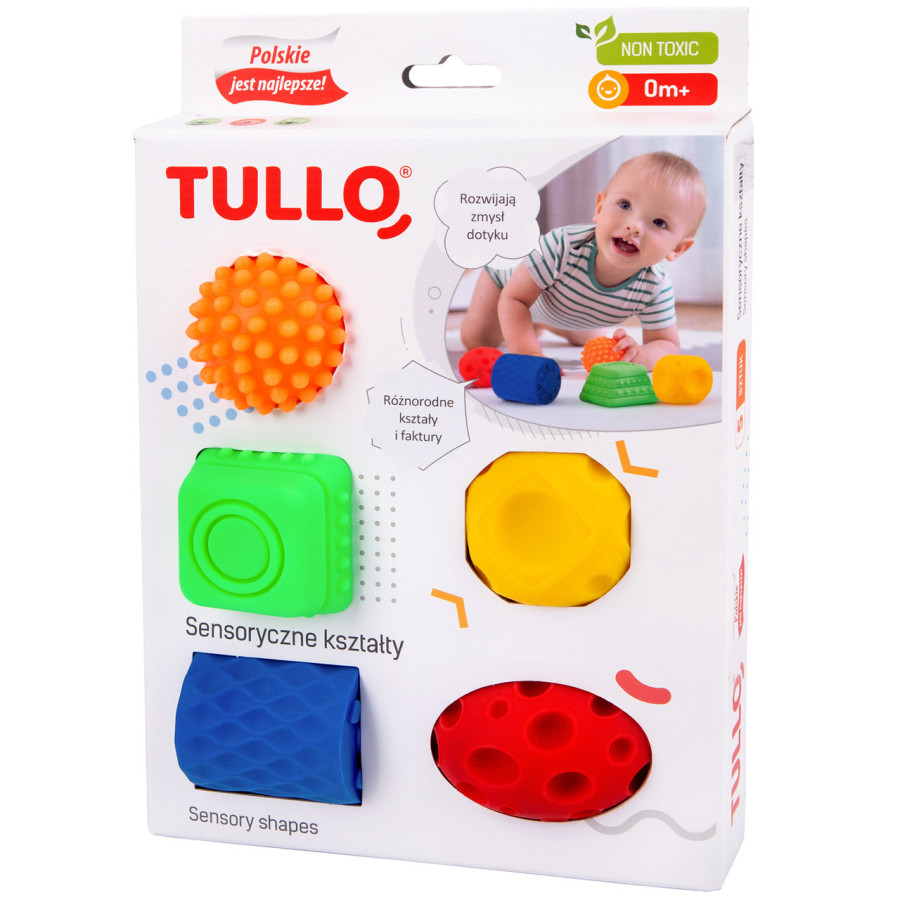 Sensoryczne kształty i faktury 5 szt. / Tullo