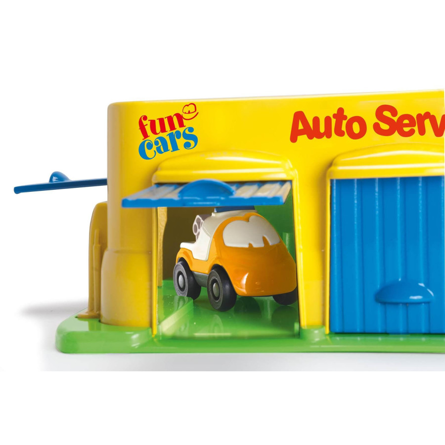 Serwis samochodowy z 3 autkami Fun Cars / Dantoy