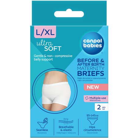 Majtki dla kobiet w zaawansowanej ciąży i po porodzie L-XL 2 szt. / Canpol Babies