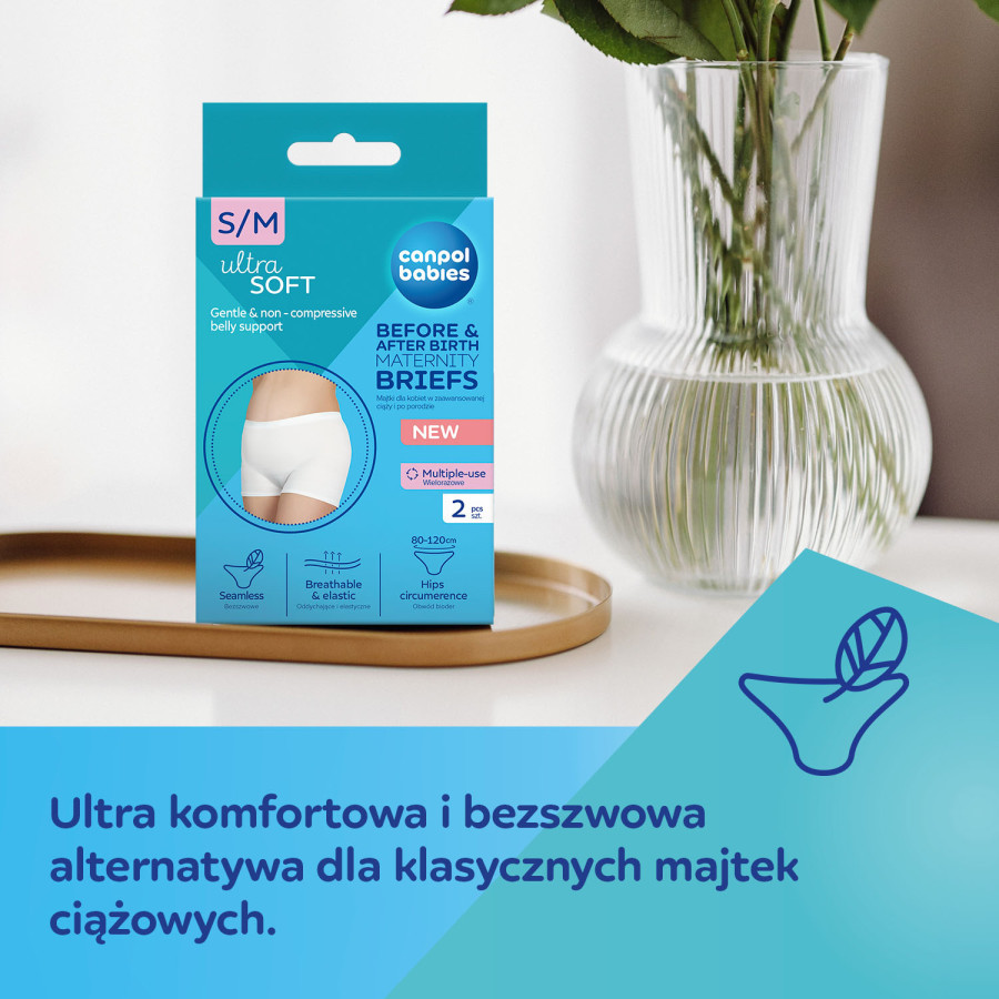 Majtki dla kobiet w zaawansowanej ciąży i po porodzie L-XL 2 szt. / Canpol Babies