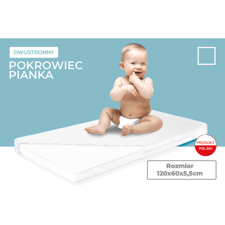 Materac dwustronny 120x60 cm pianka / Tapi