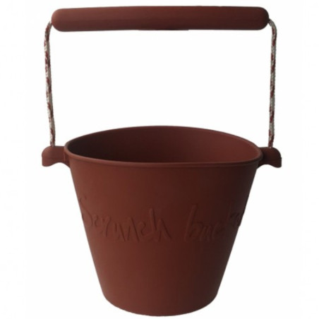 Wiaderko silikonowe do wody i piasku Rust / Scrunch