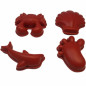 Foremki silikonowe do piasku 4 szt. Rust / Scrunch Foremki silikonowe do piasku 4 szt. Rust / Scrunch