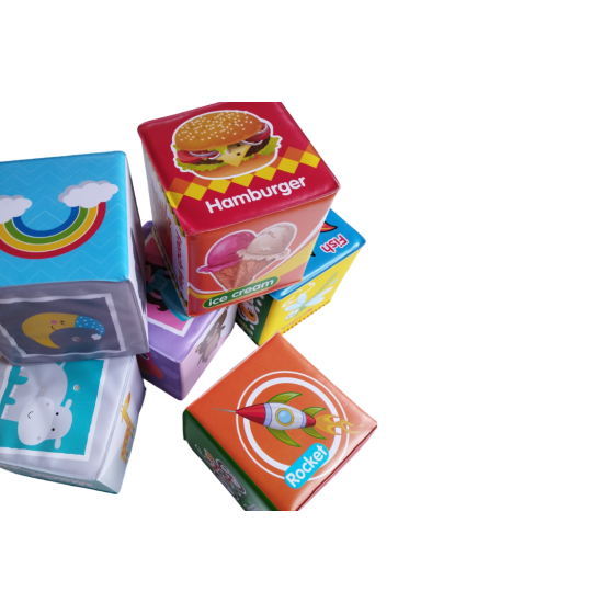 Miękkie klocki edukacyjne 6 szt. / Bocioland