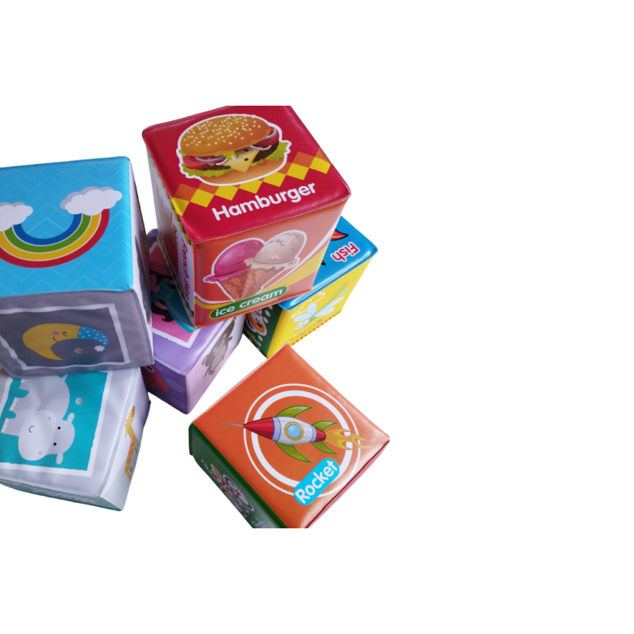 Miękkie klocki edukacyjne 6 szt. / Bocioland