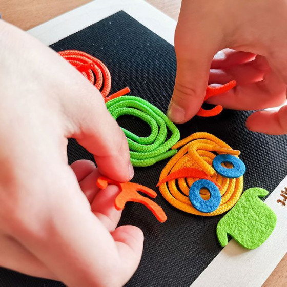 Sznurówki Spaghetti - Przewlekanka edukacyjna 6 Kpl. / Remi