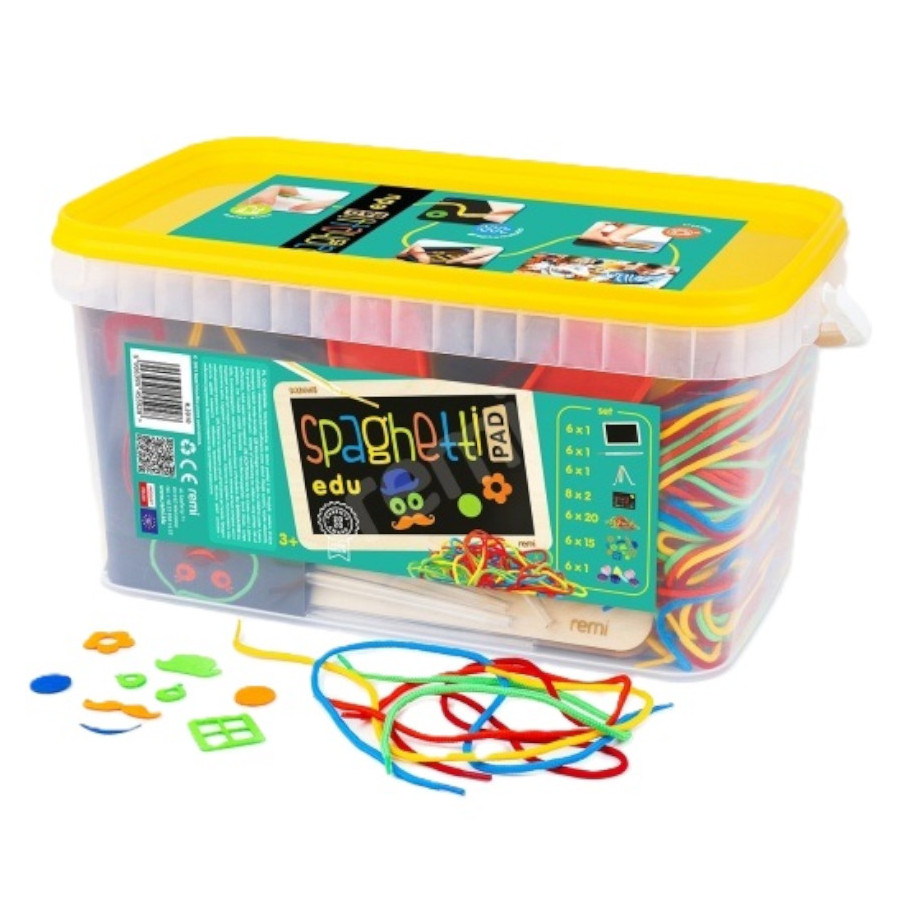 Sznurówki Spaghetti - Przewlekanka edukacyjna 6 Kpl. / Remi Sznurówki Spaghetti - Przewlekanka edukacyjna 6 Kpl. / Remi