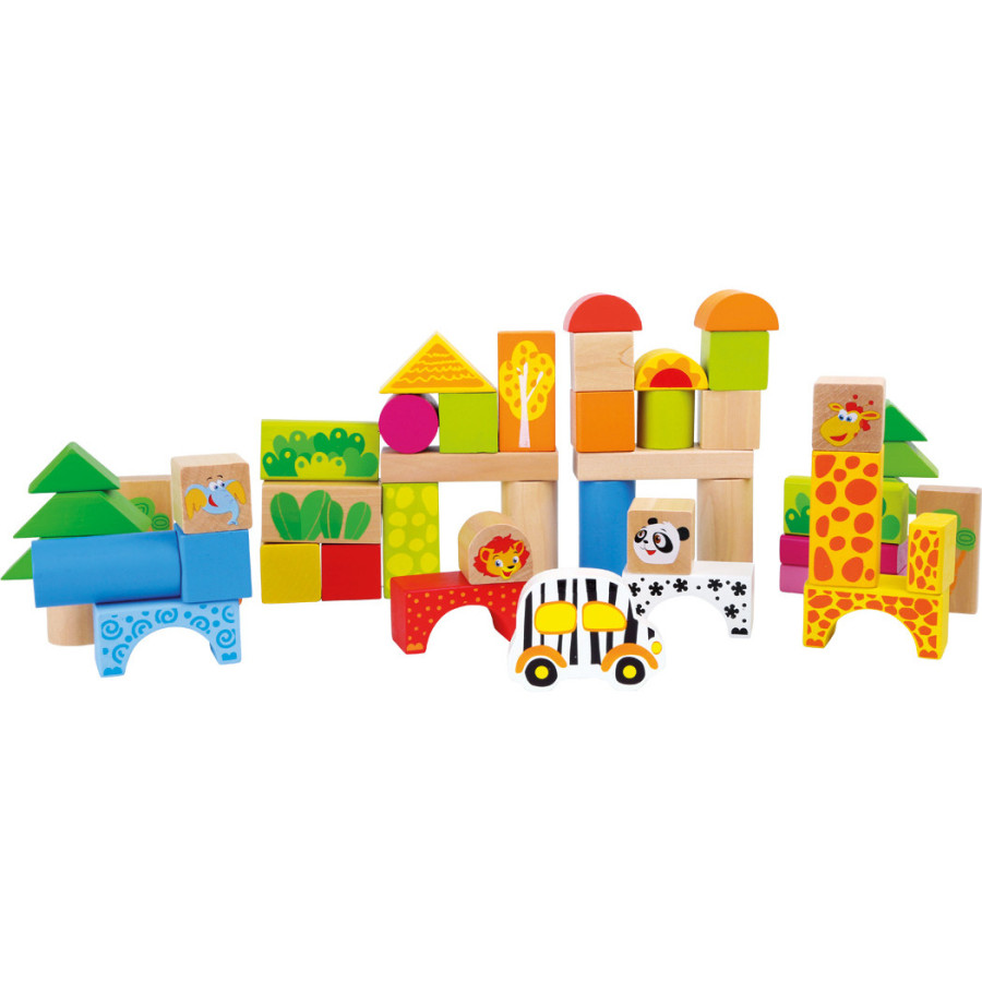 Drewniane klocki Zoo 50 el. / Small Foot Design Drewniane klocki Zoo 50 el. / Small Foot Design