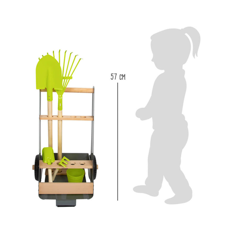Wózek z wyposażeniem do pracy w ogrodzie 6 el. / Small Foot Design