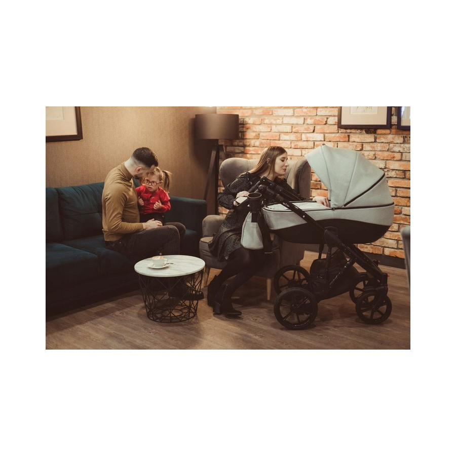 Wózek dziecięcy 2w1 Bacio Szary / Milu Kids