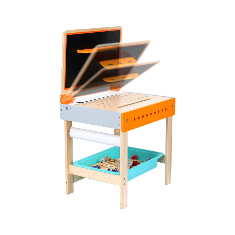 Stolik warsztatowy z tablicą i akcesoriami / Small Foot Design