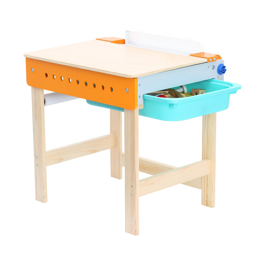 Stolik warsztatowy z tablicą i akcesoriami / Small Foot Design