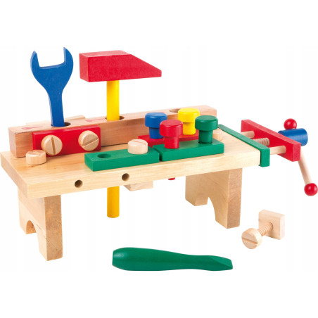 Mini stolik warsztatowy z akcesoriami / Small Foot Design