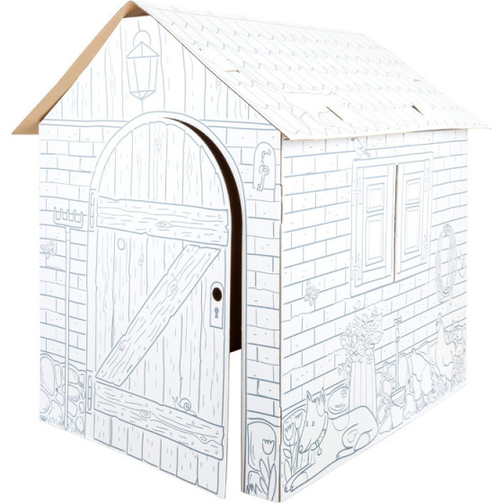 Domek z tektury do złożenia i pomalowania / Small Foot Design