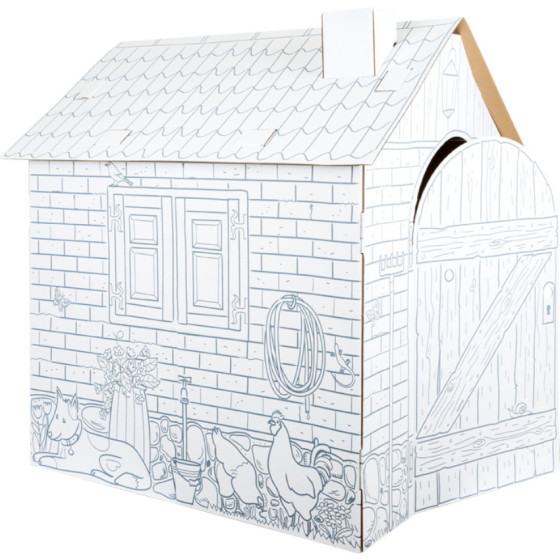 Domek z tektury do złożenia i pomalowania / Small Foot Design
