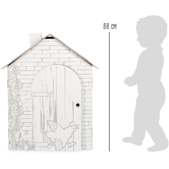 Domek z tektury do złożenia i pomalowania / Small Foot Design