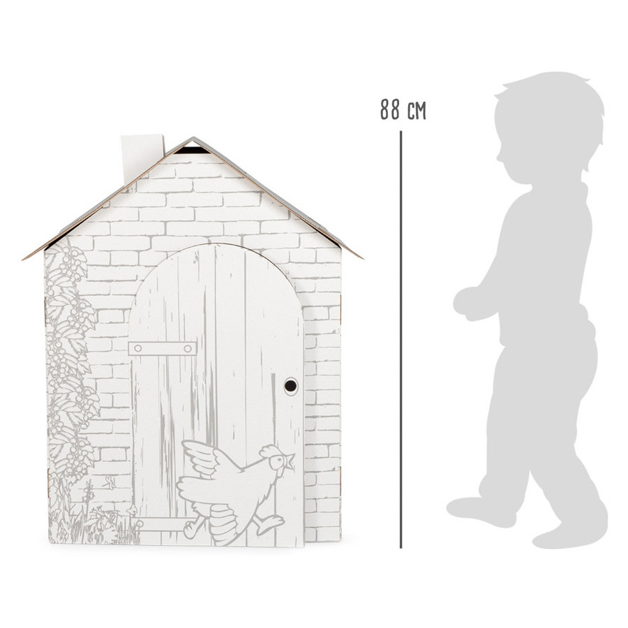 Domek z tektury do złożenia i pomalowania / Small Foot Design
