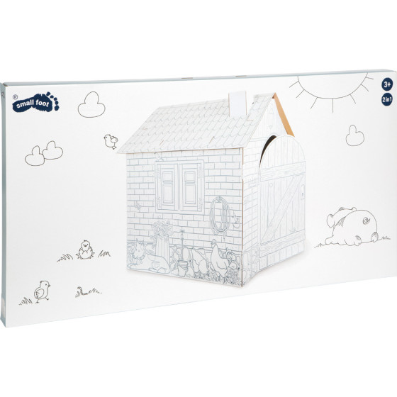 Domek z tektury do złożenia i pomalowania / Small Foot Design