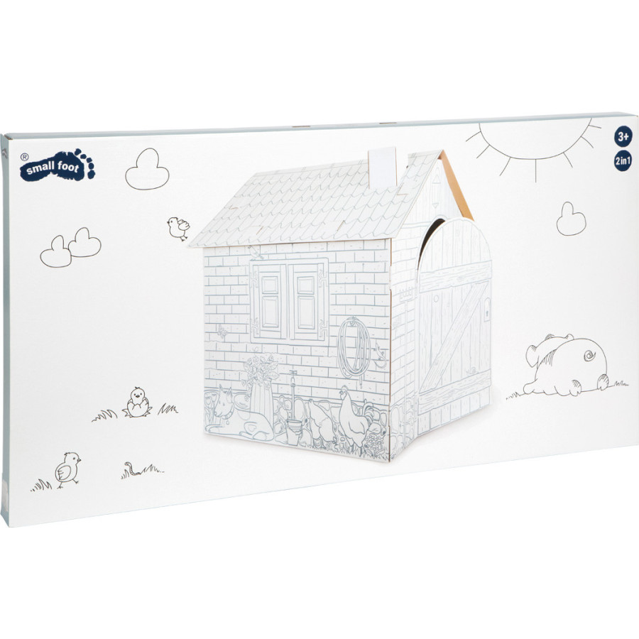 Domek z tektury do złożenia i pomalowania / Small Foot Design