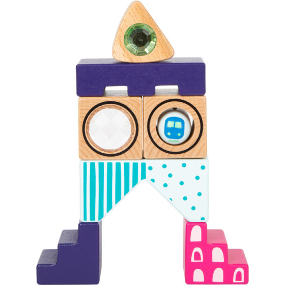 Klocki sensoryczne kształty Miasto 24 el. / Small Foot Design