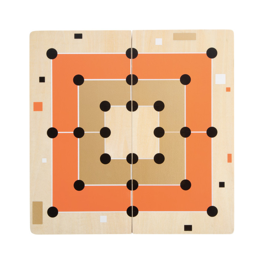Gra planszowa samotnik + młynek Złota Edycja / Small Foot Design
