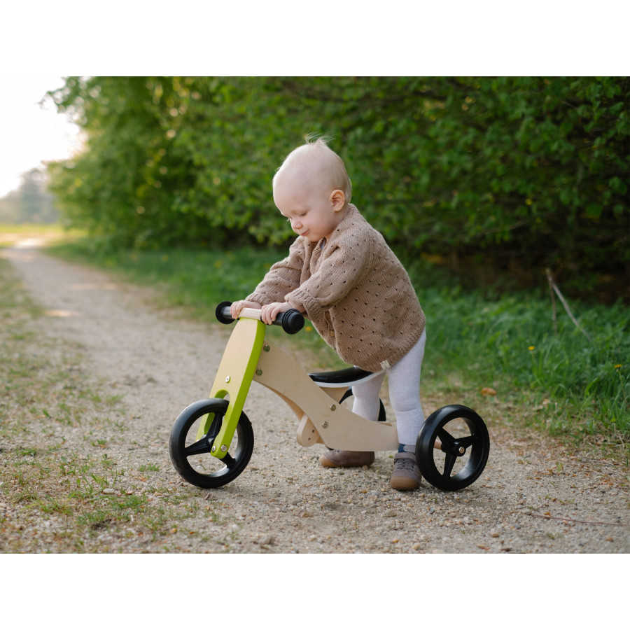 Rowerek biegowy trike zielony - 2 i 3 kołowy / Small Foot Design