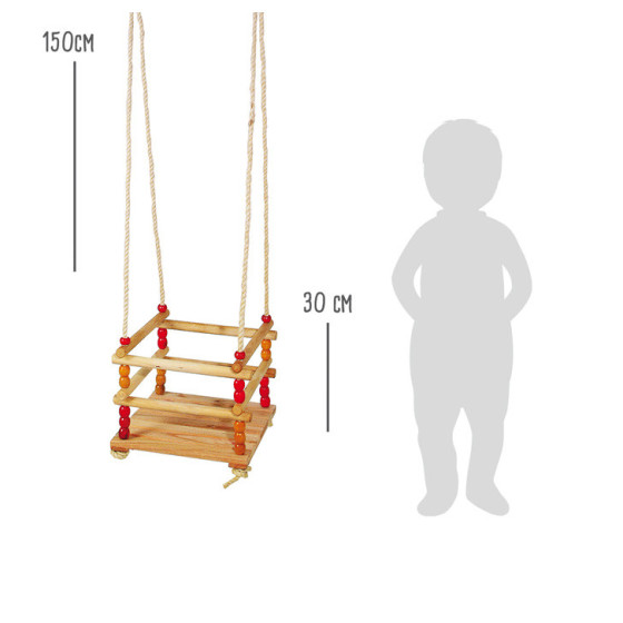Drewniana huśtawka podwieszana / Small Foot Design