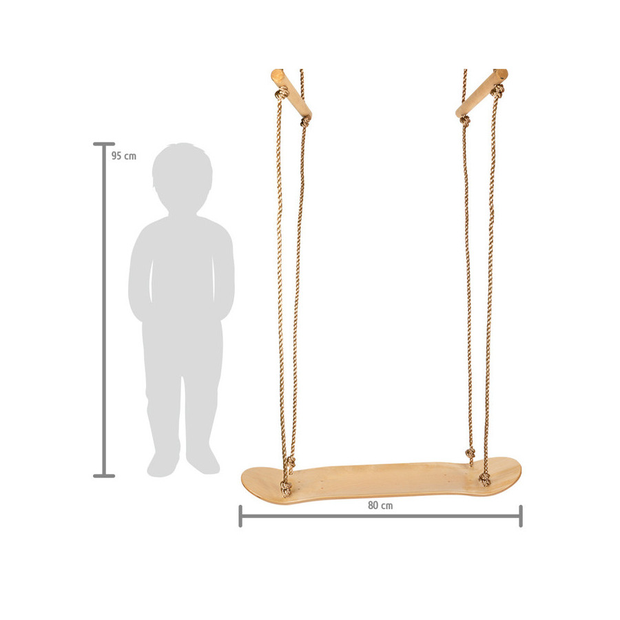 Drewniana huśtawka w kształcie deskorolki / Small Foot Design