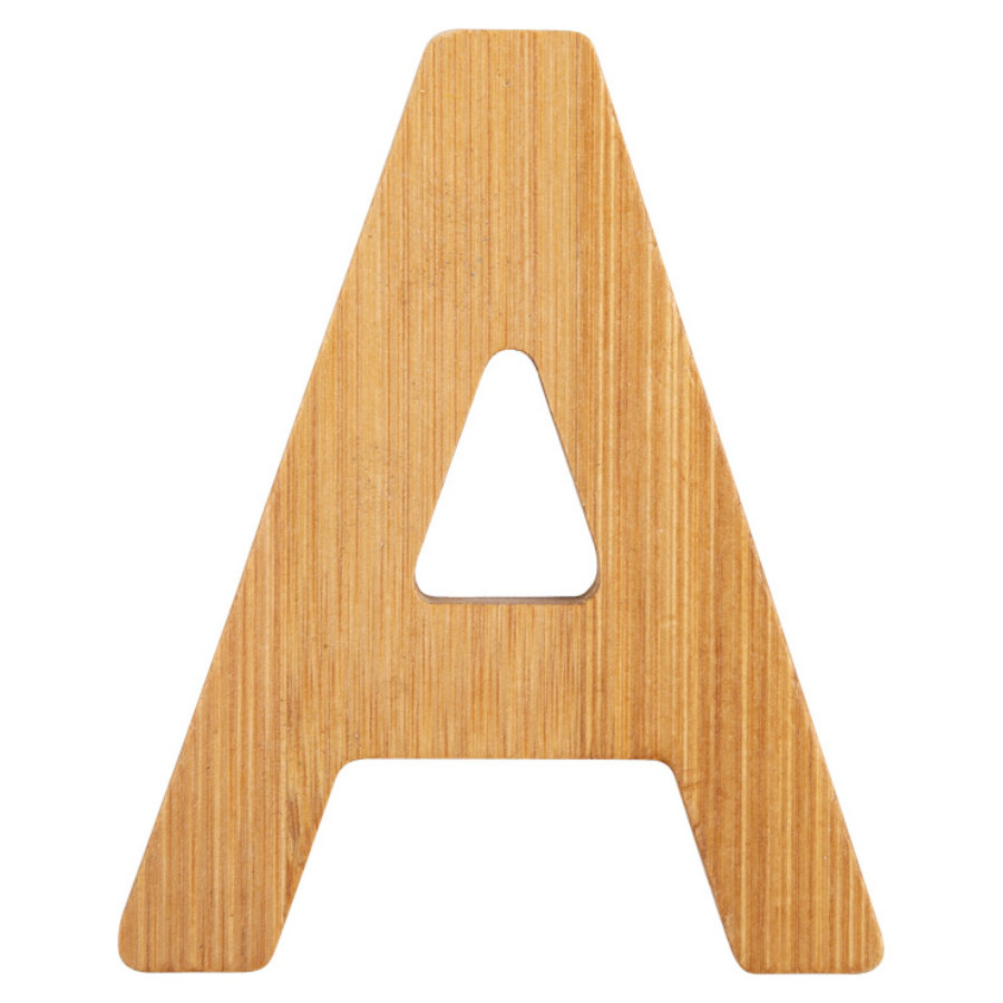 Bambusowy alfabet - literki na ścianę "A" 1 szt. / Small Foot Design Bambusowy alfabet - literki na ścianę "A" 1 szt. / Small Foot Design
